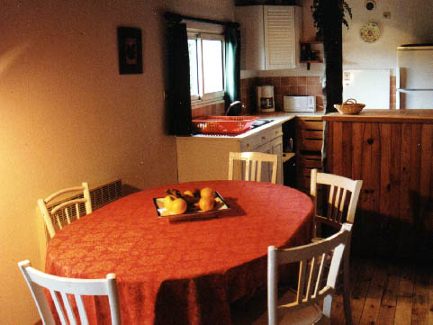 The kitchen and dining-area